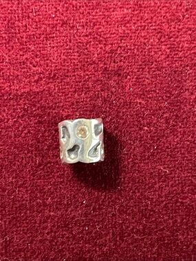 Pandora Sterling Silver Charm with Yellow Crystals